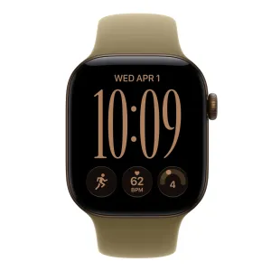 Apple Watch S12 Cellular 42mm Dark Bronze Aluminium Case with Olive Sport Band - M/L