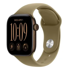 Apple Watch S12 Cellular 42mm Dark Bronze Aluminium Case with Olive Sport Band - S/M