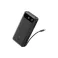 20000mAh, 87W, sa ugrađenim USB-C kablom na izvlačenje, Power Bank crni 