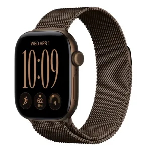 Apple Watch S12 GPS 46mm Dark Bronze Aluminium Case with Dark Bronze Milanese Loop - S/M