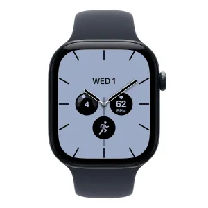 Apple Watch S12 Cellular 46mm Night Blue Ceramic Case with Navy Blue Sport Band - S/M
