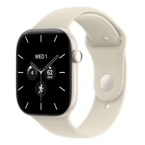 Apple Watch S12 Cellular 46mm Pearl White Ceramic Case with Sand Sport Band - M/L