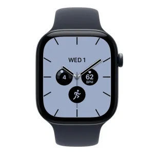 Apple Watch S12 Cellular 42mm Night Blue Ceramic Case with Navy Blue Sport Band - M/L