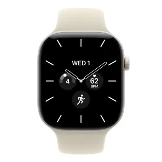 Pametni satovi - Apple Watch S12 Cellular 42mm Pearl White Ceramic Case with Sand Sport Band - M/L