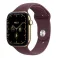 Apple Watch S12 Cellular 42mm Radiant Gold Titanium Case with Burgundy Sport Band - M/L