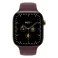 Apple Watch S12 Cellular 42mm Radiant Gold Titanium Case with Burgundy Sport Band - S/M