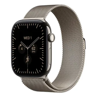 Pametni satovi - Apple Watch S12 Cellular 46mm Natural Titanium Case with Natural Milanese Loop - M/L