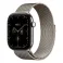 Apple Watch S12 Cellular 46mm Natural Titanium Case with Natural Milanese Loop - M/L