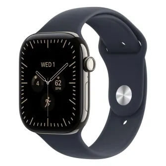 Pametni satovi - Apple Watch S12 Cellular 42mm Natural Titanium Case with Navy Blue Sport Band - M/L