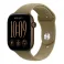 Apple Watch S12 Cellular 46mm Dark Bronze Aluminium Case with Olive Sport Band - S/M