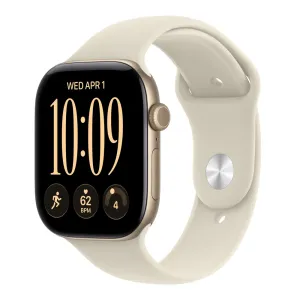 Apple Watch S12 Cellular 42mm Light Gold Aluminium Case with Sand Sport Band - S/M