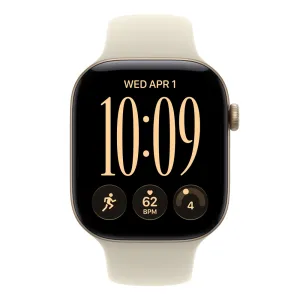 Apple Watch S12 GPS 42mm Light Gold Aluminium Case with Sand Sport Band - S/M