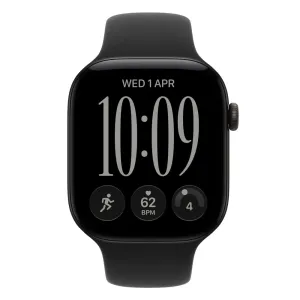 Apple Watch S12 GPS 42mm Black Aluminium Case with Black Sport Band - S/M