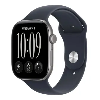 Pametni satovi - Apple Watch S12 Cellular 42mm Space Grey Aluminium Case with Navy Blue Sport Band - S/M