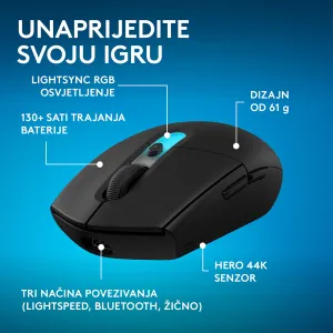 Gejmerski miševi - G305 X Lightspeed Wireless Gaming Mouse, Black