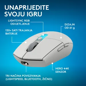 Gejmerski miševi - G305 X Lightspeed Wireless Gaming Mouse, White