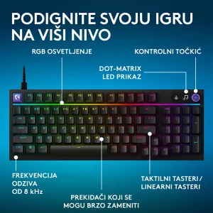 Gejmerske tastature - G316 X 98 Gaming Keyboard Black US, USB