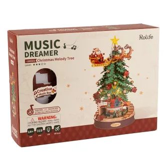Drvene makete - Rolife Christmas Melody Tree Music 3D Puzzle