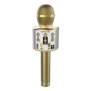 iDance Party Microphone Gold
