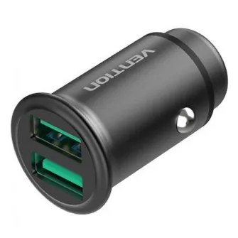 Ostali kablovi i adapteri - 25W Dual USB Car Charger (QC3.0+QC3.0) Gray Mini Style Aluminium Alloy Type