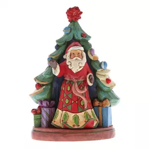 Santa With Tree (Set of 2)