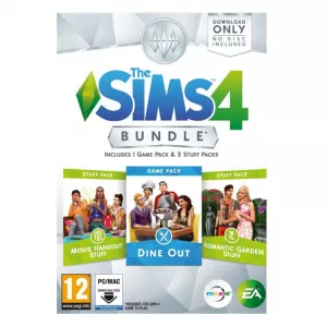 Igre za PC - PC The Sims 4 Bundle Pack 5 Dine Out + Movie Hangout Stuff + Romantic Garden Stuff (Code in a Box)