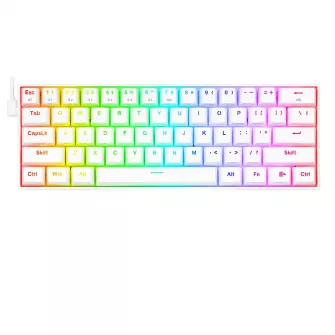 Gejmerske tastature - Draconic K530W RGB Bluetooth/Wired Mechanical Gaming Keyboard White