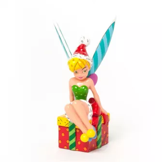 Ukrasne figure - Tinker Bell Sitting on Present Mini Figurine
