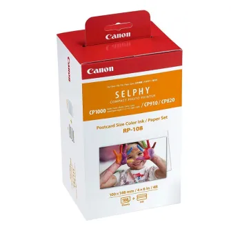 Fotopapiri - Canon RP-108 Color Ink/Photo Paper Set x108 Sheets for SELPHY CP1300, CP1500