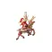 Santa Riding Reindeer Hanging Ornament Figure