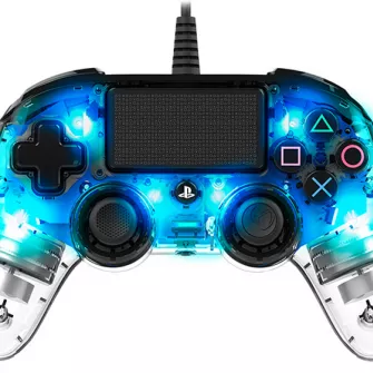 Nacon PS4 Wired Illuminated Compact Controller Blue