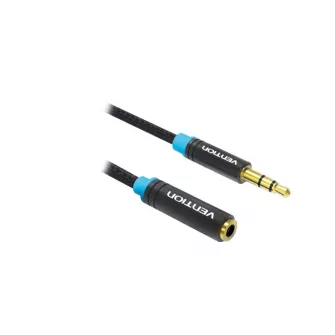 Audio kablovi - 3.5mm platnom presvucen audio produzetak kabl sa metalnim konektorima 3m