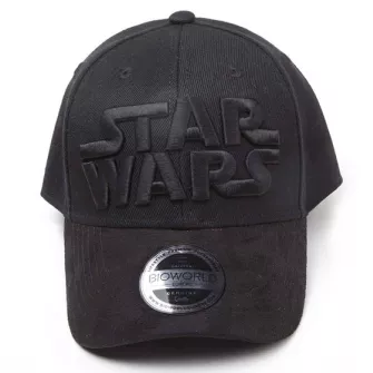 Star Wars - Black On Black Logo Curved Bill Cap