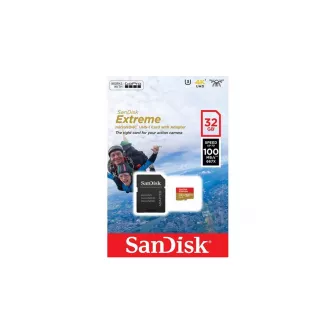 Memorijske kartice - SanDisk MicroSDHC 32GB 100MB/s Extreme Class 10 + Adapter