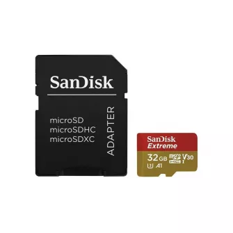 Memorijske kartice - SanDisk MicroSDHC 32GB 100MB/s Extreme Class 10 + Adapter