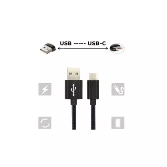USB kablovi - Type-C Braided Cable - Black