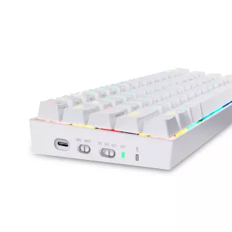 Gejmerske tastature - Draconic K530W RGB Bluetooth/Wired Mechanical Gaming Keyboard White