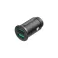 25W Dual USB Car Charger (QC3.0+QC3.0) Gray Mini Style Aluminium Alloy Type