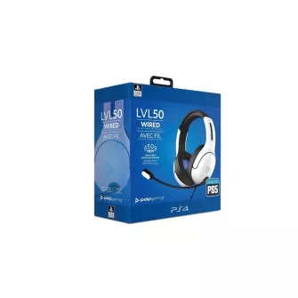 Gejmerske slušalice - PS4/PS5 Wired Headset LVL50 White