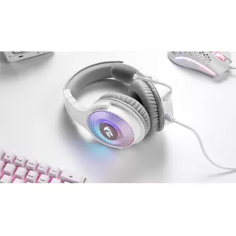 Gejmerske slušalice - Pandora H350W RGB Gaming Headset White - USB