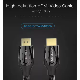 Ostali kablovi i adapteri - HDMI 2.0 4K kabl 10m metalno kuciste, pozlacen konektor, platnom presvucen kabl crni