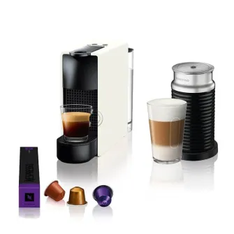 Aparati za kafu - Nespresso Essenza Mini White aparta za kafu & Aeroccino - A3NC30EUWH-TX