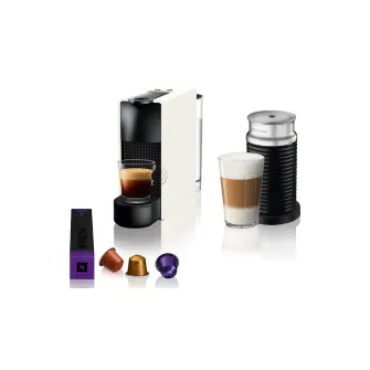 Aparati za kafu - Nespresso Essenza Mini White aparta za kafu & Aeroccino - A3NC30EUWH-TX
