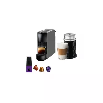 Aparati za kafu - Nespresso Essenza Mini Grey aparta za kafu & Aeroccino - A3NC30EUGR-TX