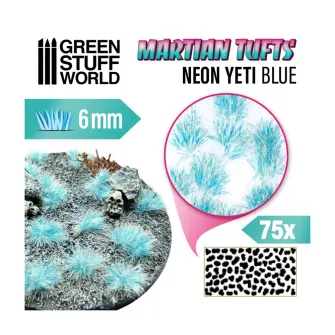 Warhammer pribor i oprema - Martian Tufts 6mm - NEON YETI BLUE