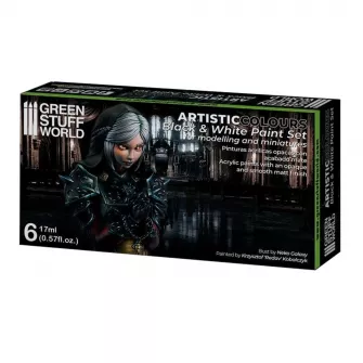 Warhammer boje - Paint Set - BLACK n WHITE PAINT SET (Box x6)