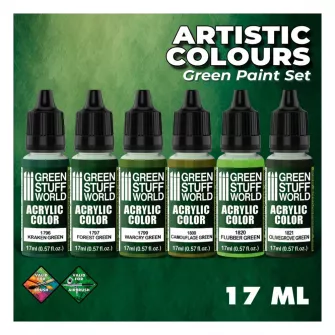 Warhammer boje - Paint Set - GREEN PAINT SET (box of 6)