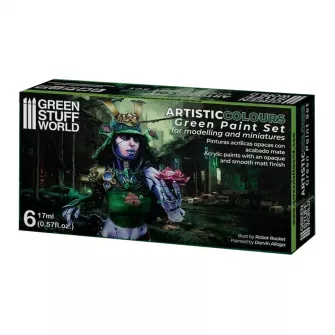 Warhammer boje - Paint Set - GREEN PAINT SET (box of 6)
