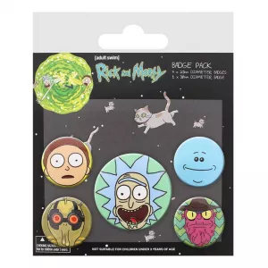 Merchandise razno - Rick and Morty (Heads) Badge Pack