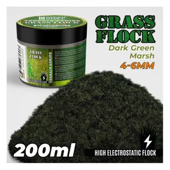 Warhammer pribor i oprema - Grass Flock - DARK GREEN MARSH 4-6mm (200ml)